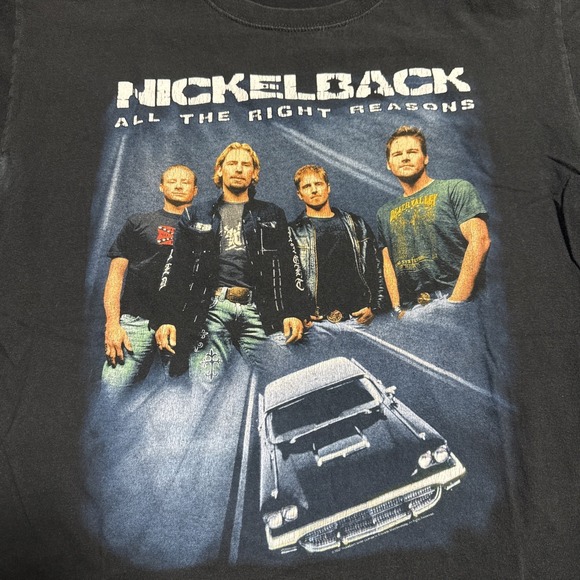Anvil Other - Vtg Nickelback Shirt All The Right Reasons Tour Concert 2007 Rock Band Music L